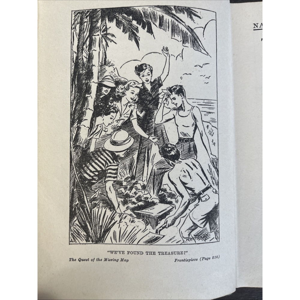 The Quest of the Missing Map Carolyn Keene NANCY DREW ©️1942 Vtg Hardcover - Picture 7 of 11